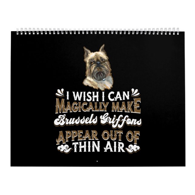 Brussels Griffon Hundar Kalender (Omslag)