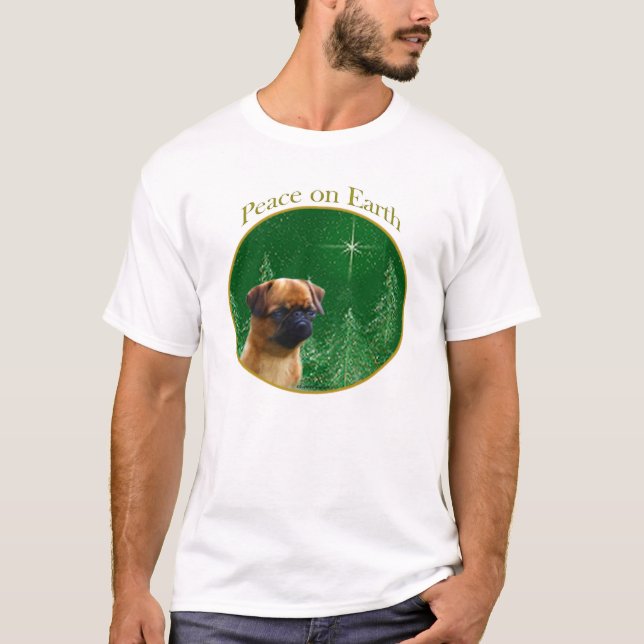 Brussels Griffon Peace Tee Shirt (Framsida)