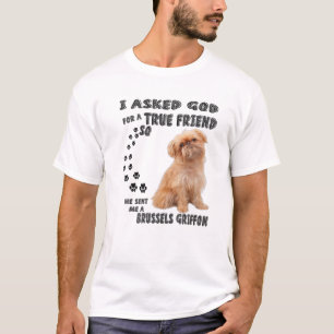 Brussels Griffon Quote Mamma, Griff Pappa, Belgium T Shirt
