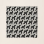 Brussels Griffon Silhouettes Mönster Sjal<br><div class="desc">Bryssel Griffon Älskare Scarf</div>