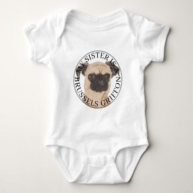 Brussels Griffon Storebror T Shirt (Framsida)