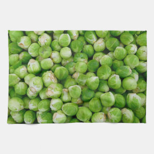 Brussels sprouts cabbage kökshandduk
