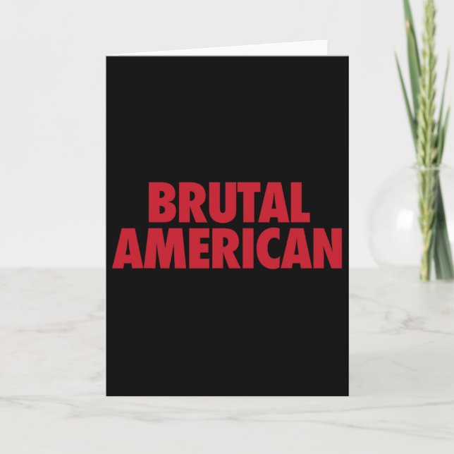 Brutal amerikansk  kort (Framsida)