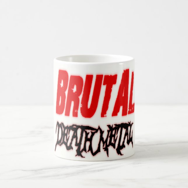 Brutal dödmetall - "mugg ", kaffemugg (Center)