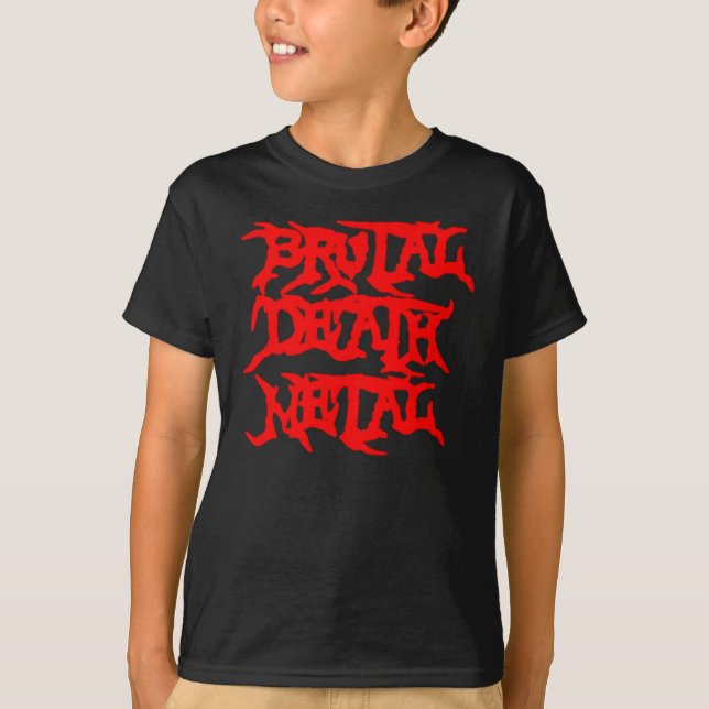 Brutal dödmetall tee shirt (Framsida)