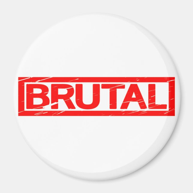 Brutal Frimärke Magnet (Framsidan)