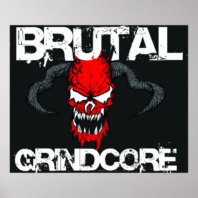 Brutal Grindcore Poster (Framsidan)