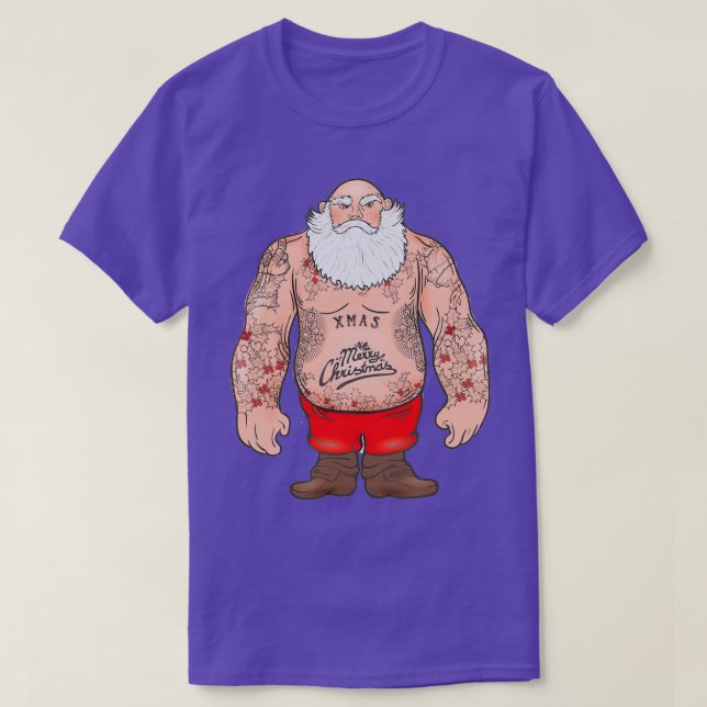 Brutal Jultomten BodyBuilder T Shirt (Design framsida)
