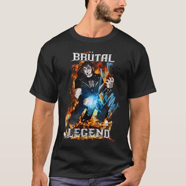 Brutal Legend Eddie Riggs T Shirt (Framsida)