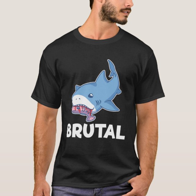 Brutal Shark Fishing Women T Shirt (Framsida)