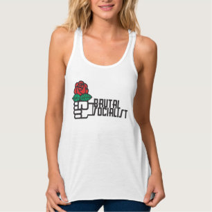 Brutal socialistisk camisole linne med racerback 
