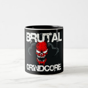Brutala Grindcore Två-Tonad Mugg