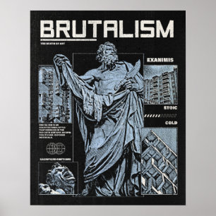 Brutalism - Brutalistisk design Poster