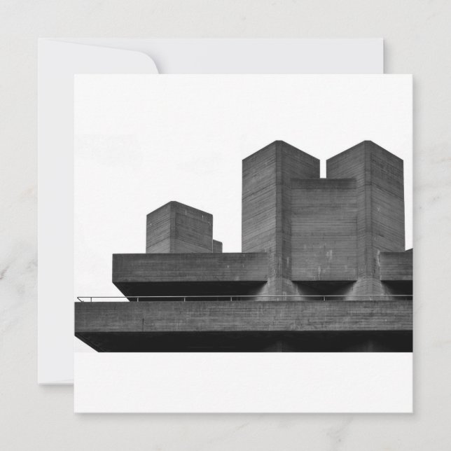 Brutalism Tack Kort (Framsida)