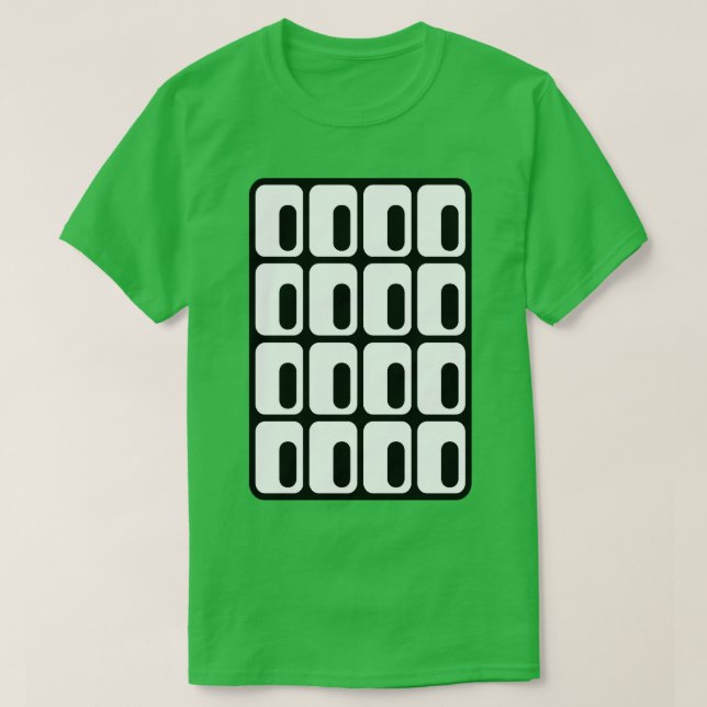 Brutalist Öga Window Architecture Black on White T Shirt (Design framsida)