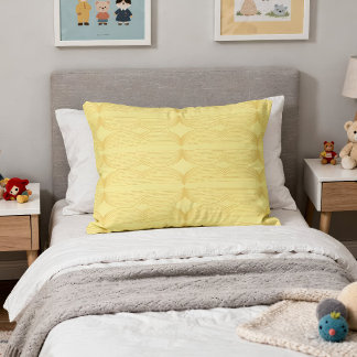 Brutalist Waves: Happy Yellow & Cream de Banane Prydnadskudde