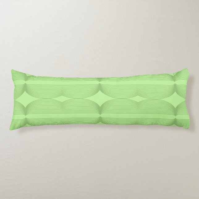 Brutalist Waves: Pistachio & Fresh Green Kroppskudde (Framsidan)