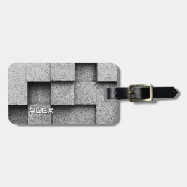 Brutalistiska betongblock - Industriellt Struktur Bagagebricka