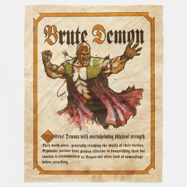 Brute Demon Fleecefilt (Framsidan)