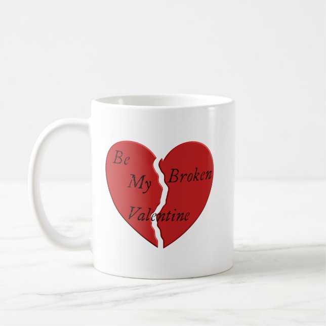 Bruten Alla hjärtans dag Kaffemugg (Vänster)