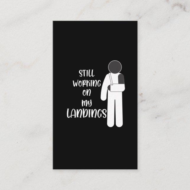 Bruten Arm får en bra stuntman Kid Visitkort (Framsida)