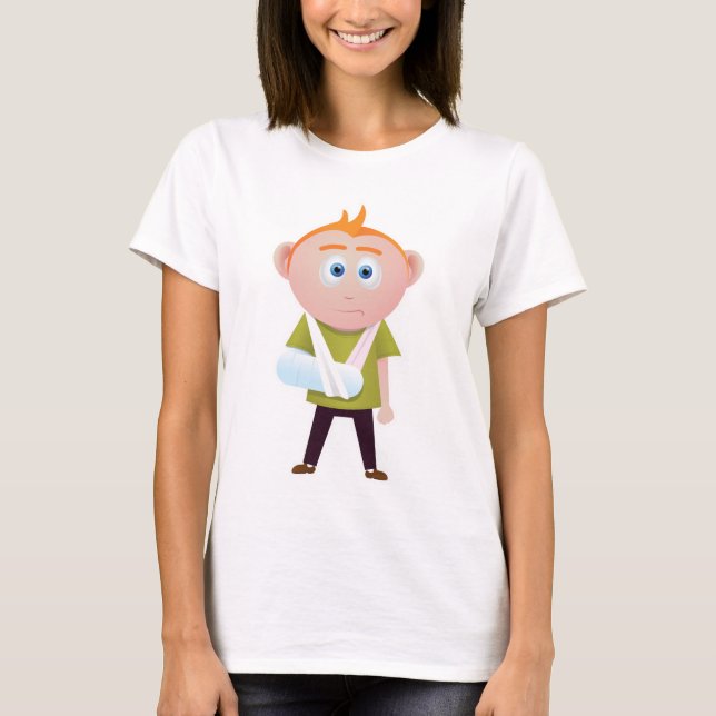 Bruten arm t-shirt (Framsida)