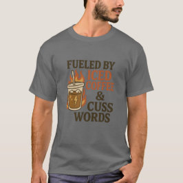 BRUTEN AV ICED COFFEE & CUSS ORD T SHIRT