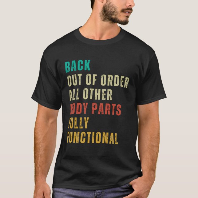 Bruten back Post Surgery Gag kommer snart T Shirt (Framsida)