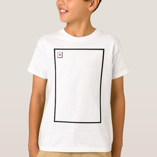 Bruten bild tee shirt (Framsida)
