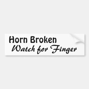 Bruten bildekal för Horn