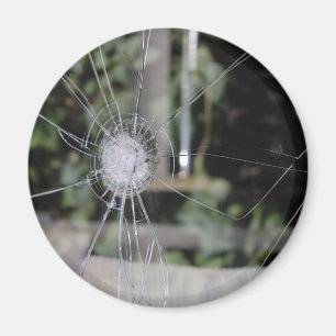 Bruten bildskärm magnet