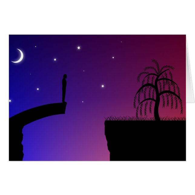 Bruten bryggkort hälsningskort (Framsidan Horizontal)