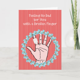 Bruten Finger får ett bra kort med hand och andeta