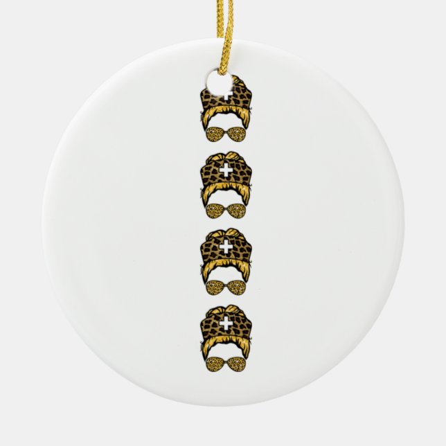 Bruten förpackning för sjuksköterska julgransprydnad keramik (Framsidan)