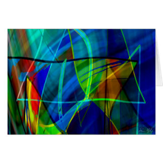 Bruten frakt på havgolv hälsningskort