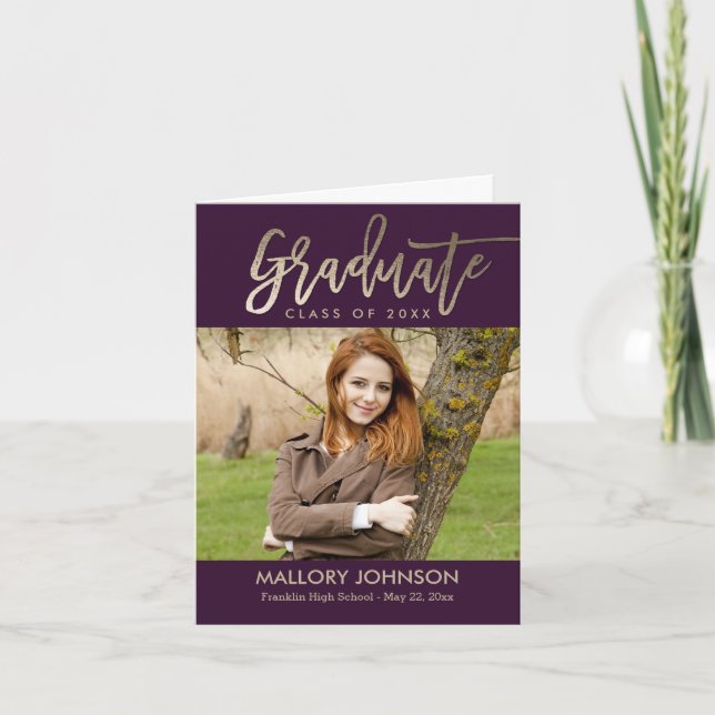 Bruten Glimmer Studenten - tackkort (Framsida)