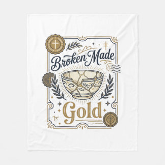 Bruten Guld Jesus Kintsugi Bruten Keramik Chr Fleecefilt