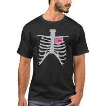 Bruten hjärta i Ribcage Vector Art