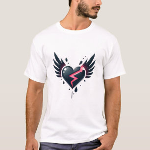 bruten hjärtängel t shirt