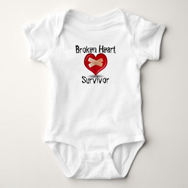 Bruten hjärtaöverlevandeBodysuit Tröja (Framsida)