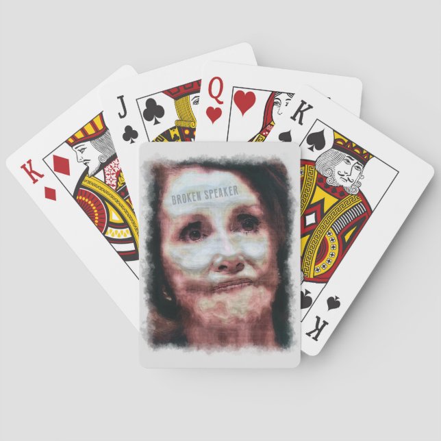 Bruten högtalare casinokort (Baksidan)