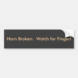 Bruten Horn: Klocka för finger! Bildekal