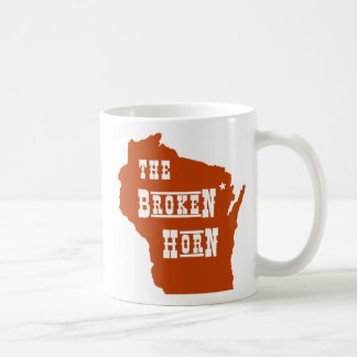 bruten hornmuggorange kaffemugg