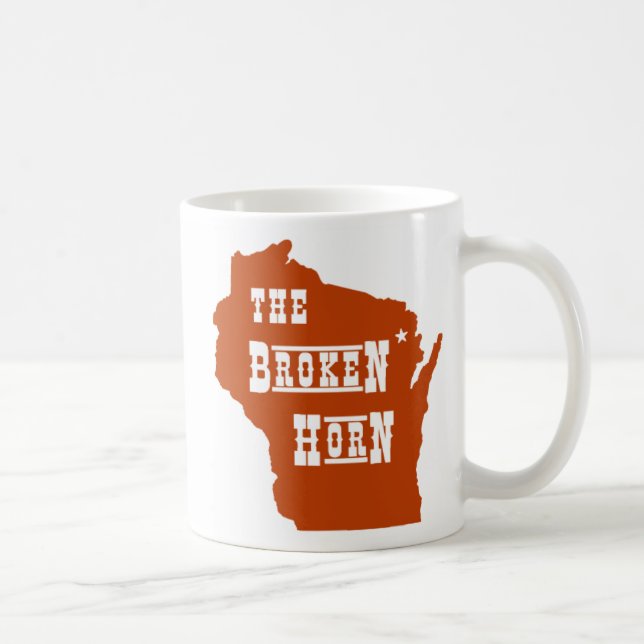 bruten hornmuggorange kaffemugg (Höger)