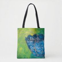 "Bruten i Beauty" Art Tote Bag (med)