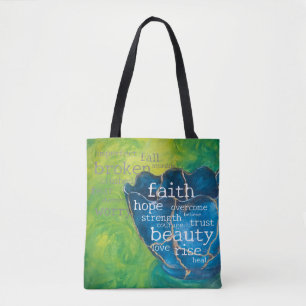 "Bruten i Beauty" Art Tote Bag (med) Tygkasse