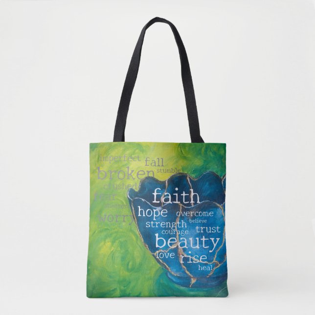 "Bruten i Beauty" Art Tote Bag (med) Tygkasse (Framsida)