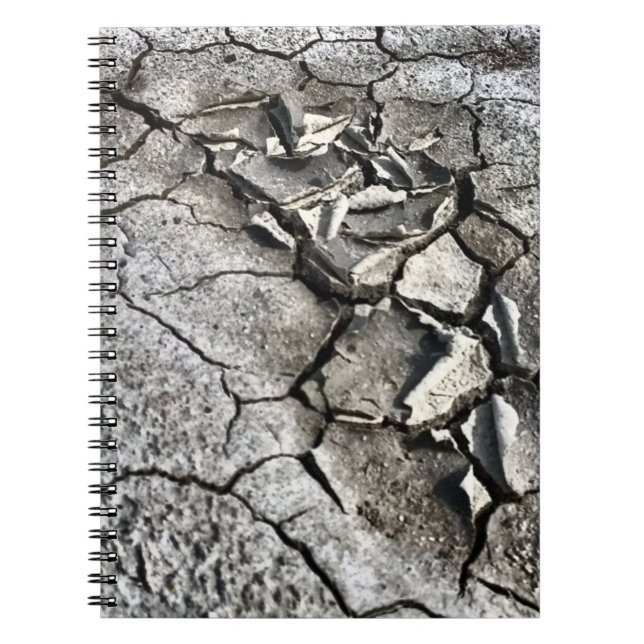 Bruten jord anteckningsbok med spiral (Framsidan)