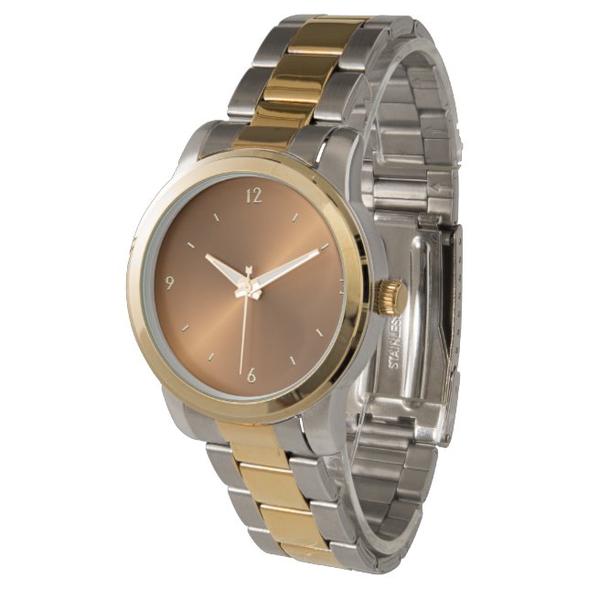 Bruten kopparträff 2 armbandsur (Vinklad)