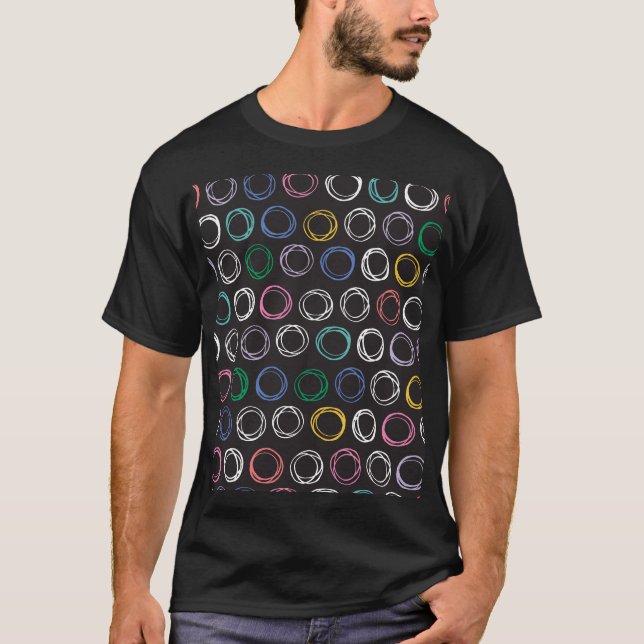 Bruten Linjer: Hand plockade sömlös design T Shirt (Framsida)